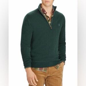 Men’s polo pima cotton quarter zip
